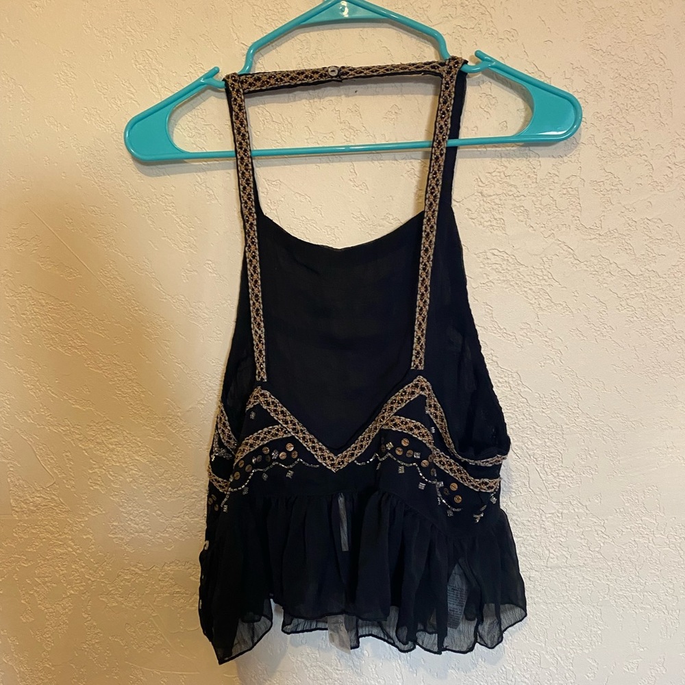 Free People intricate beaded top - Picture 7 of 11